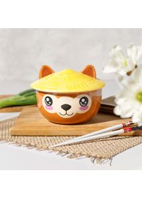 Alpaka Kawaii Schale mit Deckel für Anime Fans