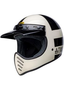 Bell Moto-3 Atwyld Orbit, motocross helmet , color: Black/White/Gold , size: M