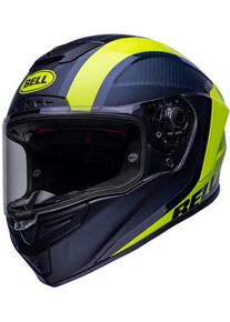 Bell Race Star Flex DLX Tantrum 2, full face helmet , color: Dark Blue/Yellow , size: M