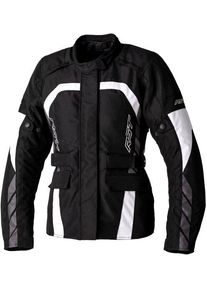 RST Alpha 5, textile jacket waterproof women , color: Black/White , size: M