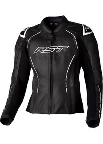 RST S-1, leather jacket women , color: Black/White , size: L