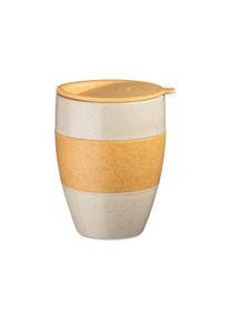 Koziol Aroma To Go 2.0 Thermobecher, 400ml, sand/wood