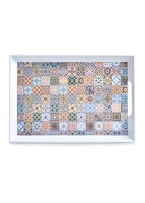 zeller Melamintablett, 50x35x5cm, Mosaik