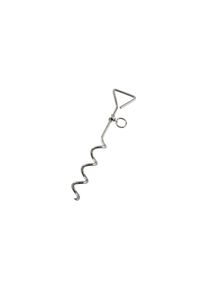 Outwell Spiralhering für Hundeleinen, 45cm, Stahl, silver