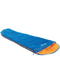 High Peak Boogie Kinderschlafsack, 170x70cm, Zipper links, blau/orange