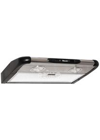 Baraldi Abluft-Dunstabzugshaube Flat 12V, 2 LED Spots 40cm, schwarz/silber