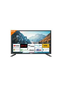 Antarion Smart TV, 22" (55cm), DVBT-2, Bluetooth, 12/24/220V, schwarz