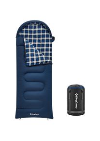 KingCamp Cloud Kids 300 Kinderschlafsack, 170x70cm, links, Deep Sky Blue