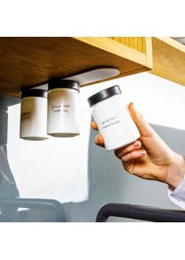 silwy Feinkost-Magnetgläser inkl. Leiste, 192ml, all white