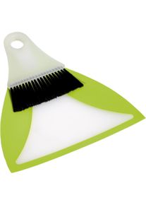 Bo-Camp Flexi Handfeger mit Kehrschaufel, limone-grün