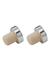Fackelmann Weinverschluss, verchromt, 2er-Set