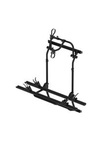 EuroCarry Fahrradträger für VW Crafter ab Bj. 2017, Hecktür, 2 Fahrräder, schwarz