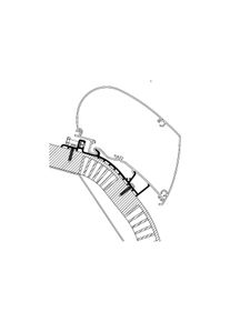 Thule Omnistor 9200/6300 Adapter für Carthago C-Line ab Bj. 2014, 550cm
