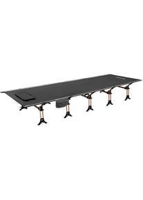 KingCamp Denver Deluxe Cot Feldbett, 200x72x30cm, schwarz