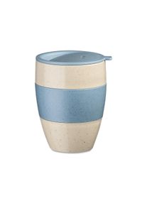 Koziol Aroma To Go 2.0 Thermobecher, 400ml, sand/blau