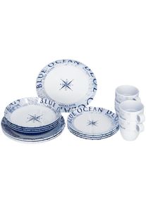 Brunner Blue Ocean Geschirrset, 16-teilig, mit Box