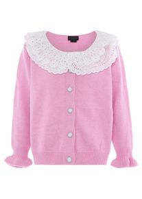 NAEMI Ženy Kardigan růžová / bílá M/L