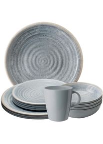 Sundream Mirage Geschirrset, grau, 16-teilig