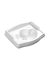 KERASAN RETRO keramické umývátko 41x30cm, otvor pro baterii vpravo, bílá 103301DX