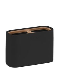 Gedy NINFEA sklenka na postavení, černá/bambus 139814