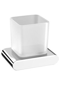 SAPHO FLORI sklenka, mléčné sklo, chrom RF004