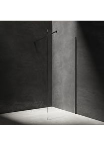 Omnires MARINA walk-in, 110 cm černá mat / transparent /BLMTR/ DNR11XBLTR