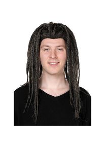 maskworld Schwarze Dreadlock Perücke