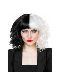 maskworld Cruella Perücke | Kostümzubehör für Karneval