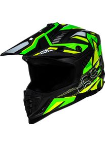 iXS 363 2.0, motocross helmet , color: Matt Black/Neon-Yellow/Neon-Green , size: L