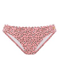 Lascana Ženy Spodn&iacute; d&iacute;l plavek světlemodr&aacute; / hněd&aacute; / lososov&aacute; 40