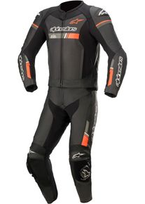Alpinestars GP Force Chaser, leather suit 2pcs. , color: Black/Neon-Red , size: 52