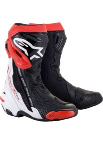Alpinestars Supertech R, boots , color: Black/White/Neon-Red/Neon-Yellow , size: 44 EU
