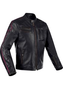Segura Devon, leather jacket , color: Black/Dark Red , size: M