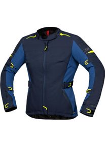 IXS Lane ST-Plus, textile jacket waterproof women , color: Dark Blue/Blue/Yellow , size: L