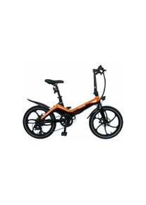 Blaupunkt Fiene E-Faltrad, 6-Gang, 20", 36V/9,6Ah, orange-schwarz