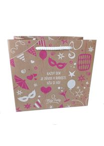 Ta�ka d�rkov� party motiv 22 x 11 x 20 cm
