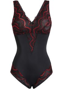 Ozdobn&eacute; stahovac&iacute; body se středn&iacute;m tvaruj&iacute;c&iacute;m efektem | Čern&aacute; | Vel. 48 | bonprix