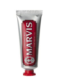 Marvis Cinnamon Mint zubní pasta zubní pasta s xylitolem, cestovní balení, 25 ml