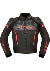 Modeka Valyant, leather jacket , color: Black/Grey/Red , size: 48
