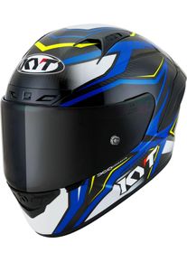 KYT NZ-Race Carbon Stride, full face helmet , color: Blue/White/Black , size: S