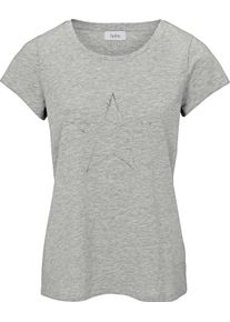 Heine Damske Tričko ze ž&iacute;han&eacute; př&iacute;ze &scaron;ed&aacute;-melanž ,velikost 50