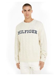 Tommy Hilfiger pánský krémový svetr
