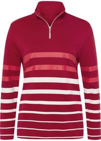 Damske Mikina z interloku tře&scaron;ňov&aacute;-b&iacute;l&aacute;-proužek ,velikost 40