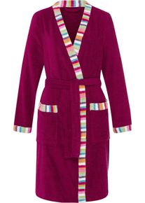 Damske Župan s kontrastn&iacute;mi paspulkami, frot&eacute; sl&eacute;zov&aacute; ,velikost 48/50