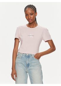 Calvin Klein dámské růžové tričko - M (TF6)