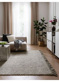 benuta Pure Vlněný koberec Velma Grey 160x230 cm Ikat,Geometrické