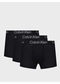 Calvin Klein pánské černé boxerky 3pack - XL (7V1)