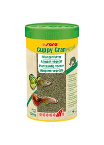 120g Sera Guppy Gran Nature rostlinné krmivo Ryby