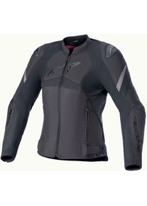 Alpinestars Stella T-GP Plus R V4, textile jacket women , color: Black/Black , size: XS