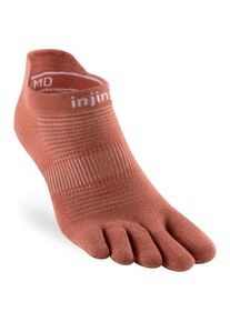injinji Run Lightweight No-Show Running socks (S, brown)
